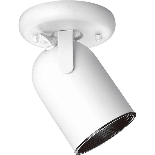 1-Light White Spotlight Fixture