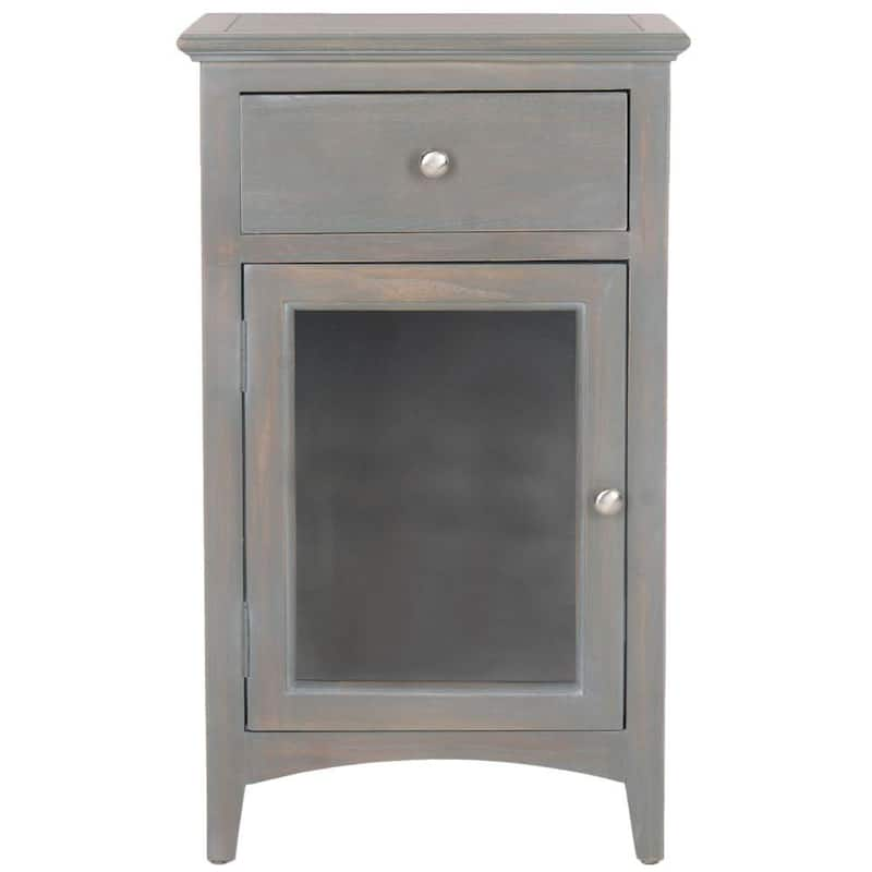 Ziva Dark Gray Storage End Table