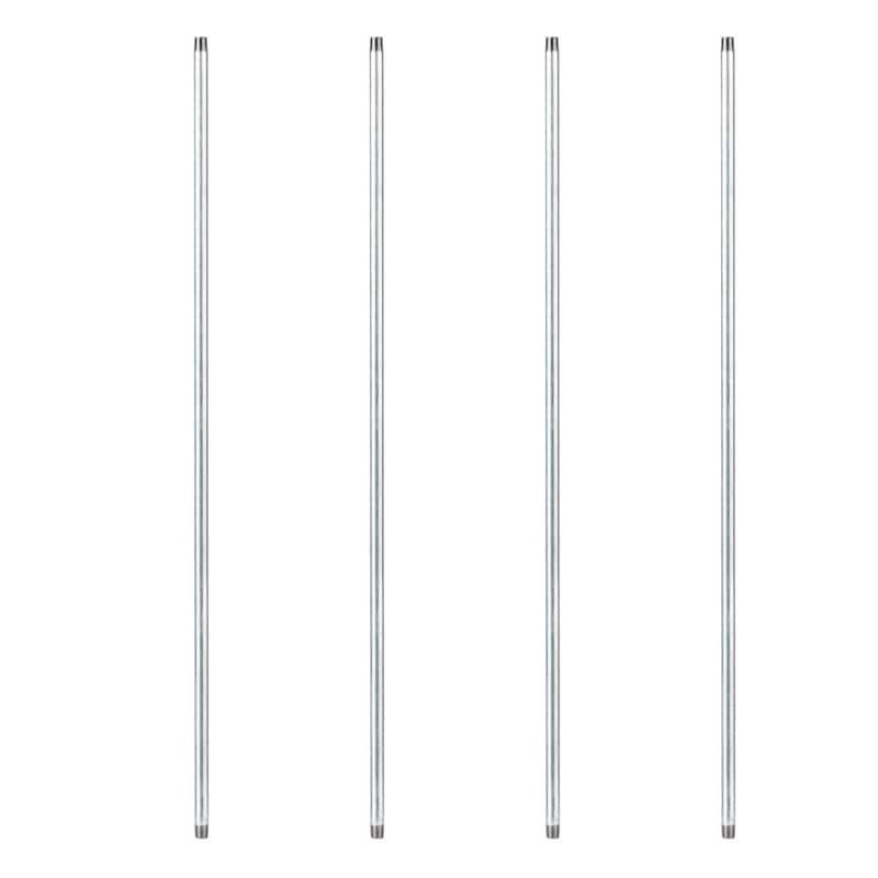 1/2 in. x 4 ft. Galvanized Steel Pipe (4-Pack)