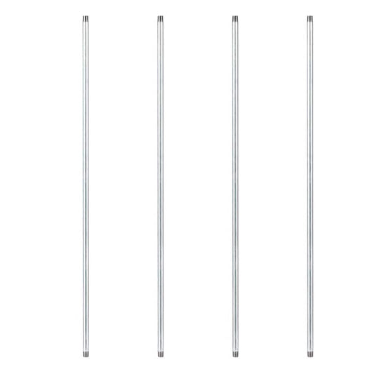 1/2 in. x 4 ft. Galvanized Steel Pipe (4-Pack)