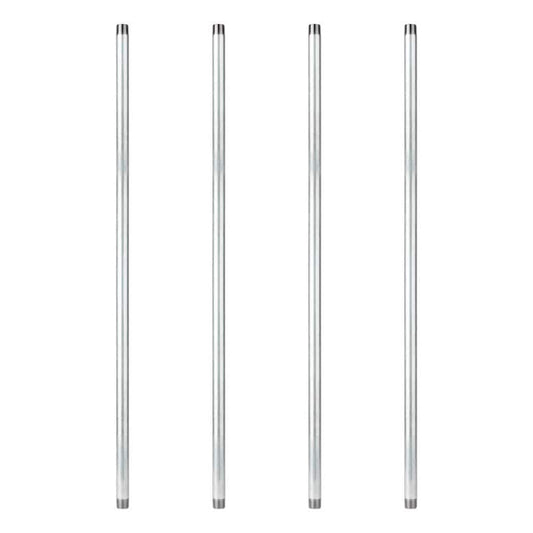 1 in. x 6 ft. Galvanized Steel Pipe (4-Pack)