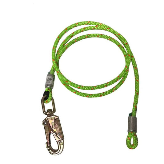 1/2 in. x 10 ft. Wire Core Swivel Snap Green Flipline