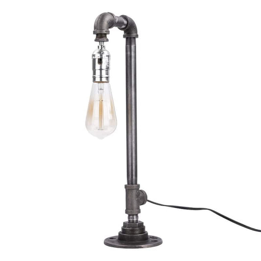 1/2 in. Black Steel Pipe 17.5 in. H Reader Table Lamp Kit