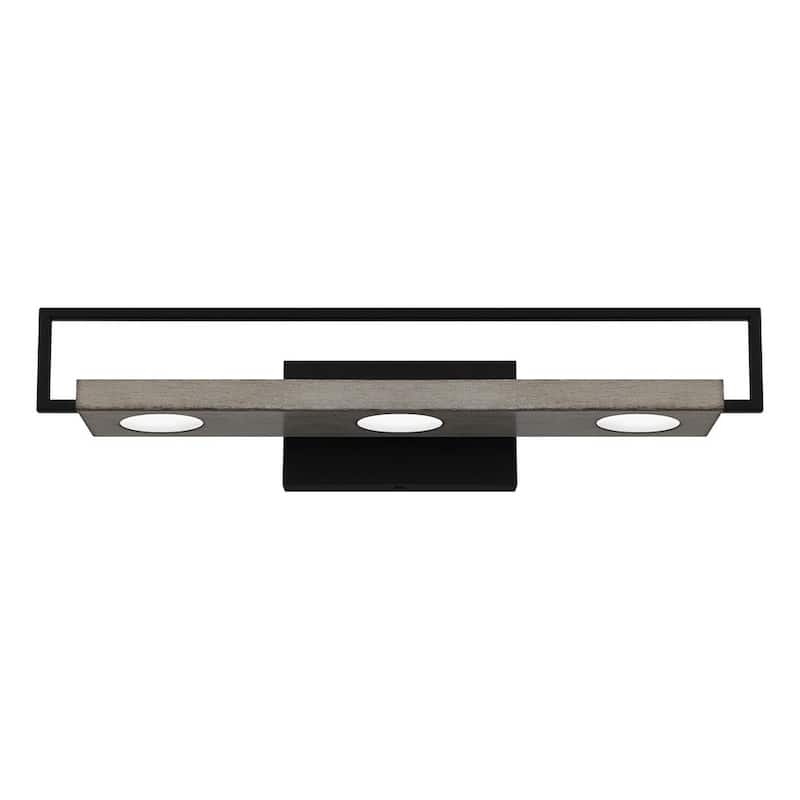 Winnett 24 in. 1-Light Matte Black LED Vanity Light Bar