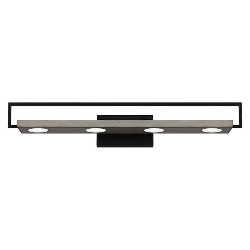 Winnett 32 in. 1-Light Matte Black LED Vanity Light Bar