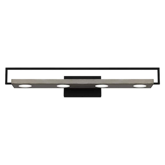 Winnett 32 in. 1-Light Matte Black LED Vanity Light Bar