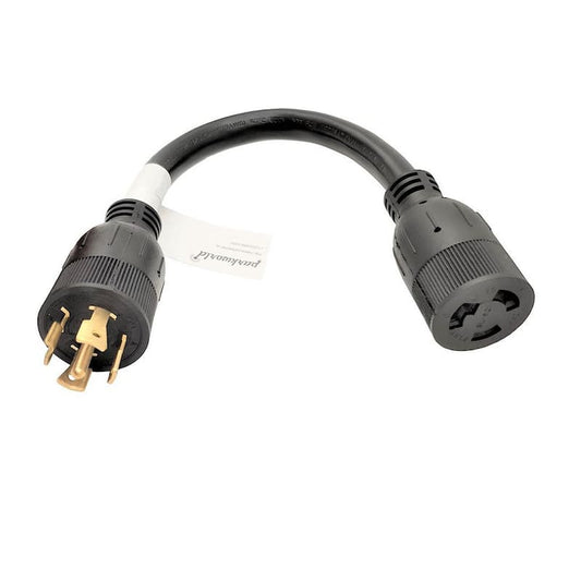 1 ft. 10/3 3-Wire 20 Amp 208-Volt 5-Prong NEMA L21-20P to 3-Prong Locking L6-20R Adapter Cord(L21-20P to L6-20R)