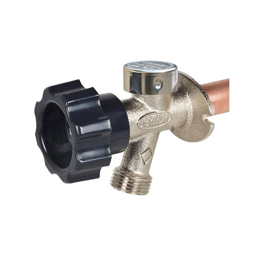 1/2 in. x 12 in. Brass MPT x S Half-Turn Frost Free Anti-Siphon Outdoor Faucet Sillcock Valve