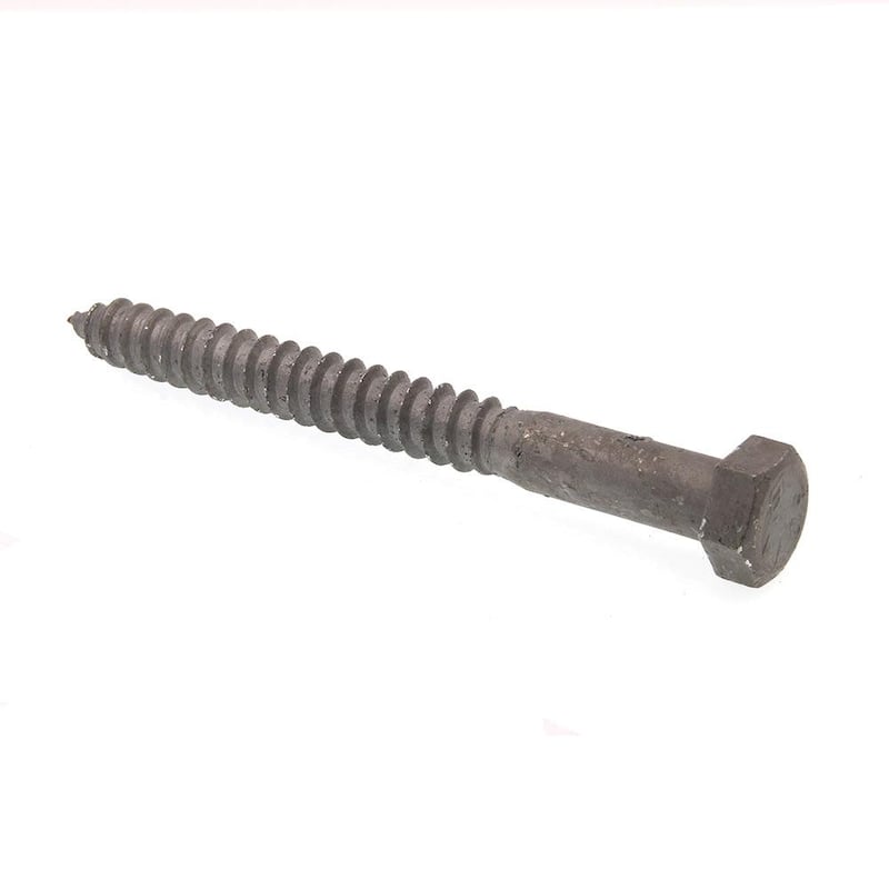 1/2 in. x 5 in., A307 Grade A Hot Dip Galvanized Steel Hex Lag Screws