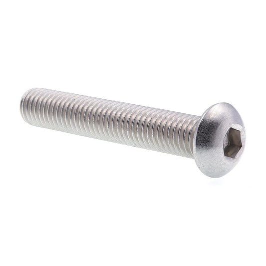 1/2 in.-13 x 3 in. Grade 18-8 Stainless Steel Hex (Allen) Drive Button Head Socket Cap Screws (5-Pack)