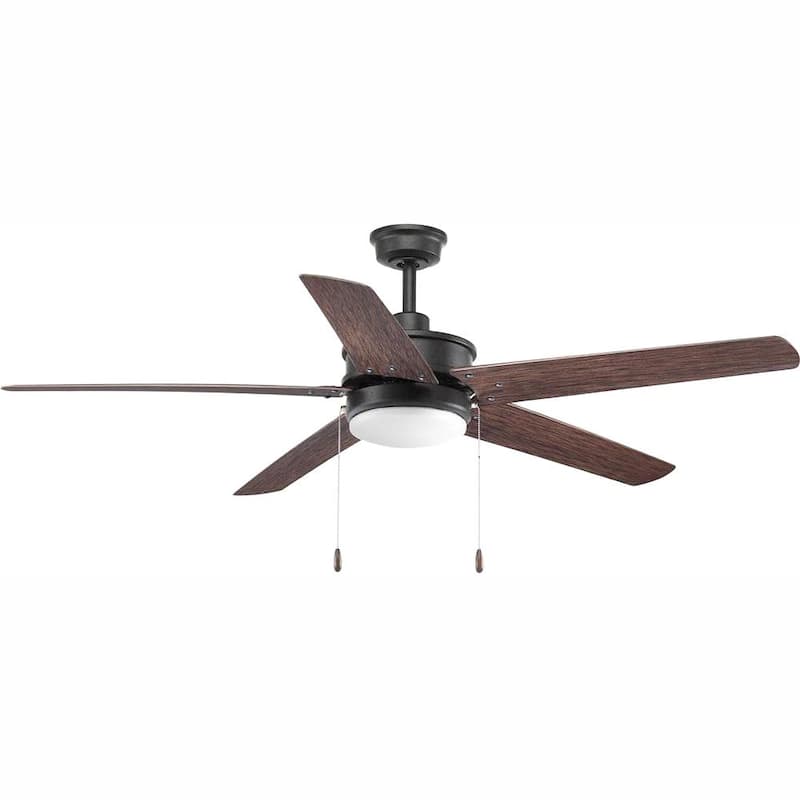 Whirl Collection 60 in. LED Forged Black Ceiling Fan