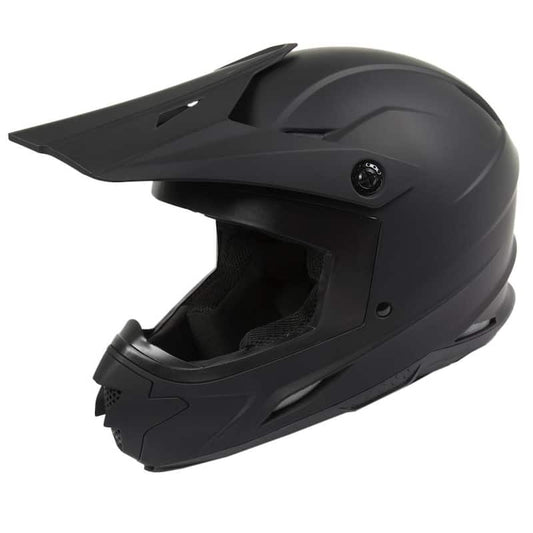 Z7 MX Adult 2X-Large Matte Black Motorcycle Helmet