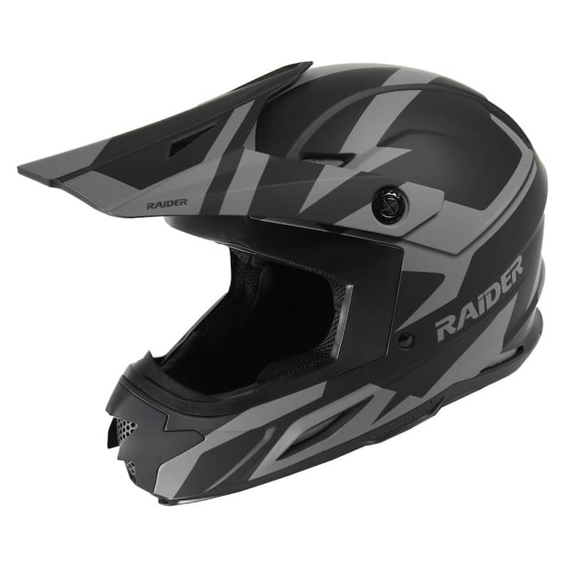 Z7 MX Small Black/Silver Motorcycle Helmet