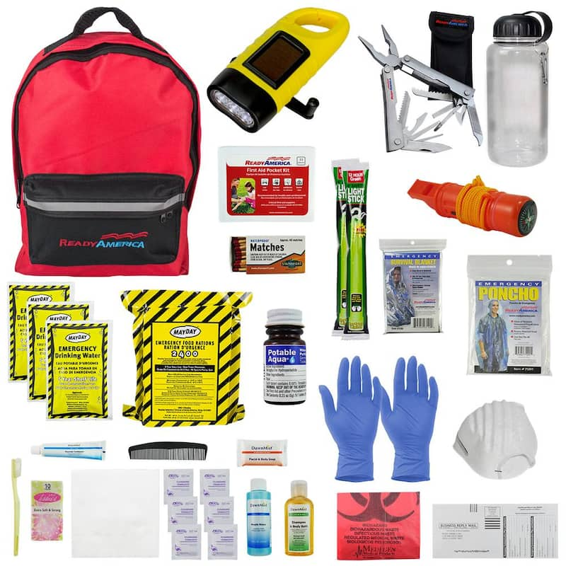 1-Person 3-Day Deluxe Emergency Kit with Backpack