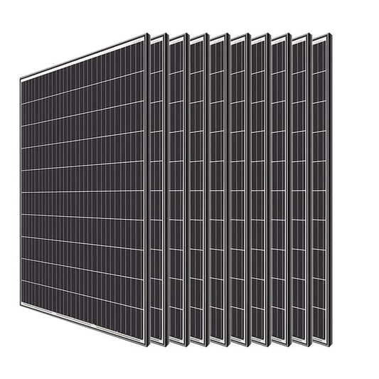 10Pcs 320-Watt Monocrystalline Solar Panel for RV Boat Shed Farm Home House Rooftop Residential Commercial House