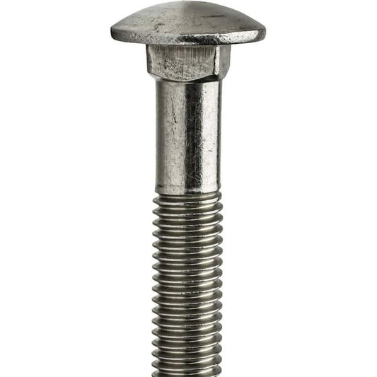 1/2 in. x 8 in. Stainless-Steel Carriage Bolt (10-Pack)