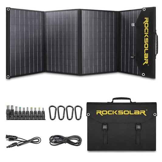 100-Watt Solar Power Panel Kit for ROCKSOLAR Portable Power Station