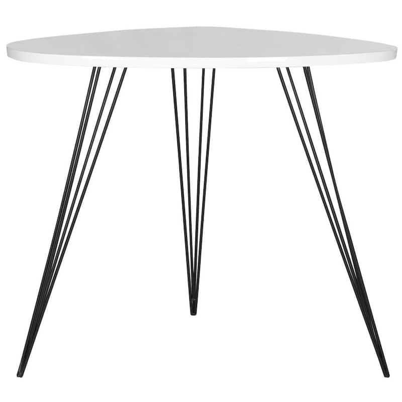 Wynton White and Black End Table