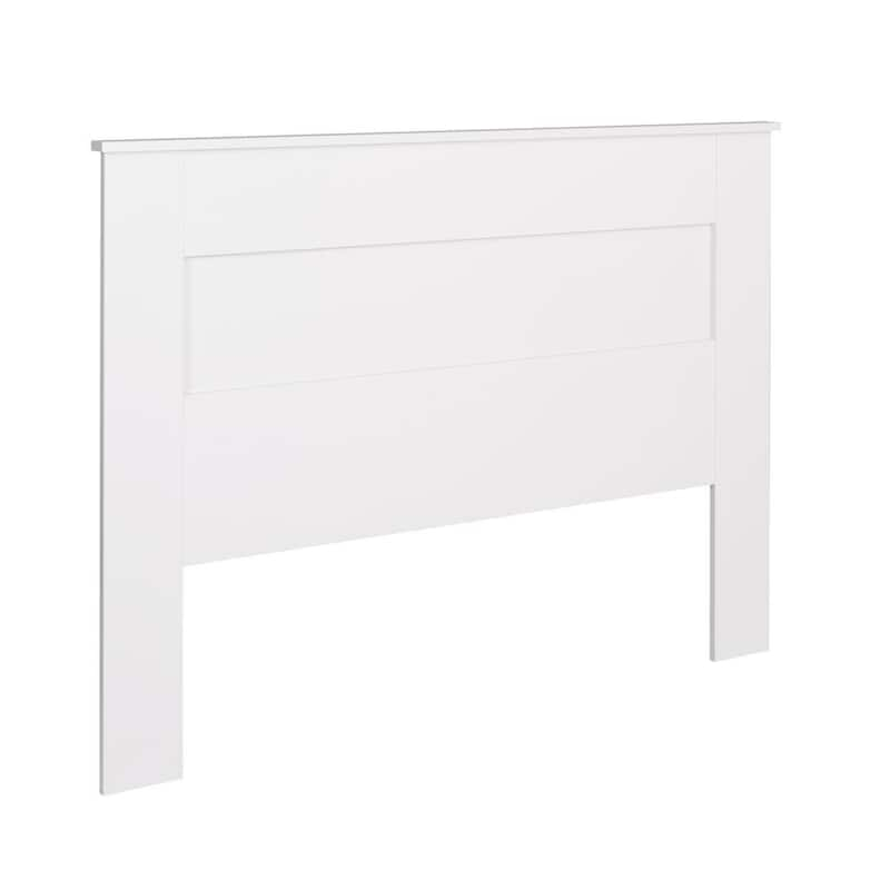 White Queen Flat Panel Headboard