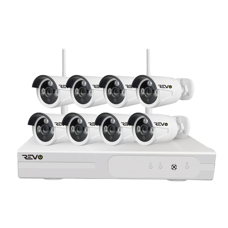 Wireless HD 8-Channel 1TB NVR Smart Surveillance System with 8-Wireless 1080p Full-HD Indoor/Outdoor Bullet Cameras